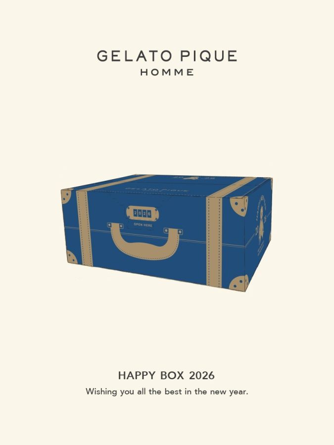 gelato pique（ジェラート ピケ）福袋「HAPPY BOX 2026」【MEN'S SIZE】オンラインストア限定 GELATO PIQUE HOMME HAPPY BOX 2026