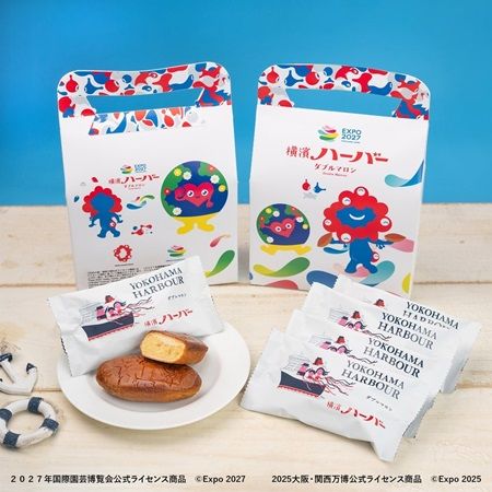 次の万博へ向けて「ミャクミャク トゥンクトゥンク 横濱ハーバーダブルマロン」が発売