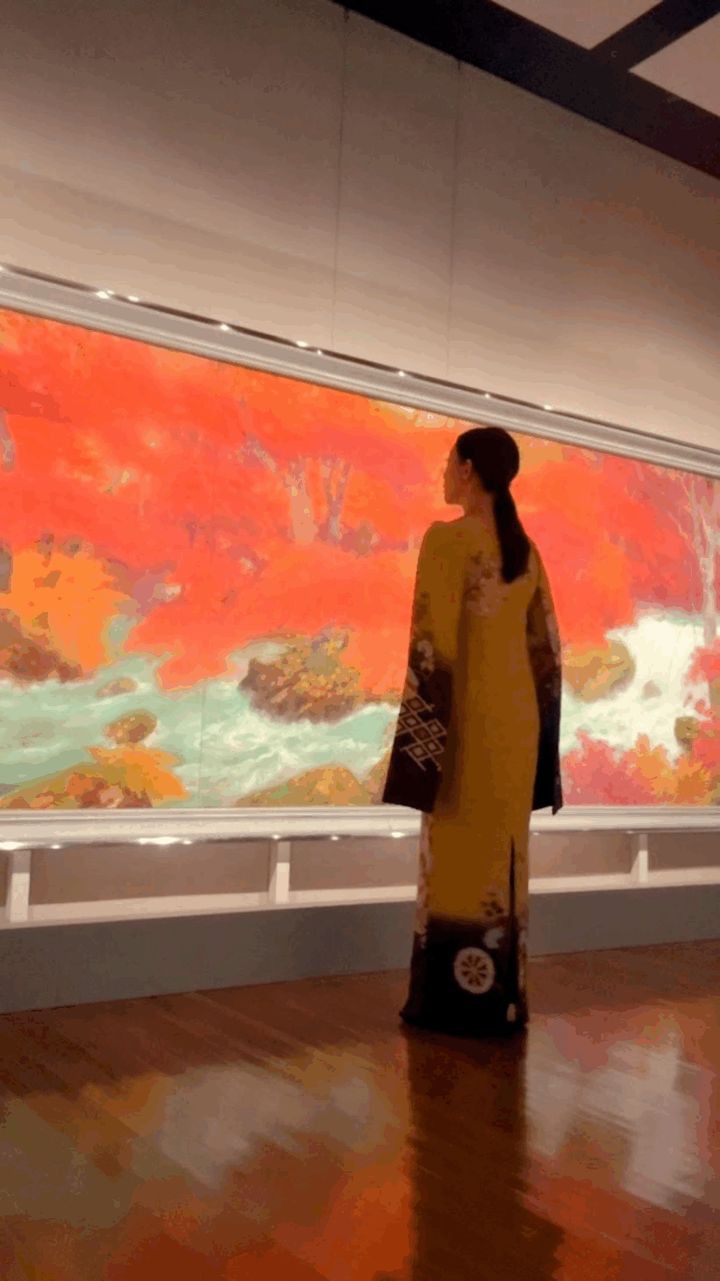 奥田元宗《奥入瀬（秋）》山種美術館