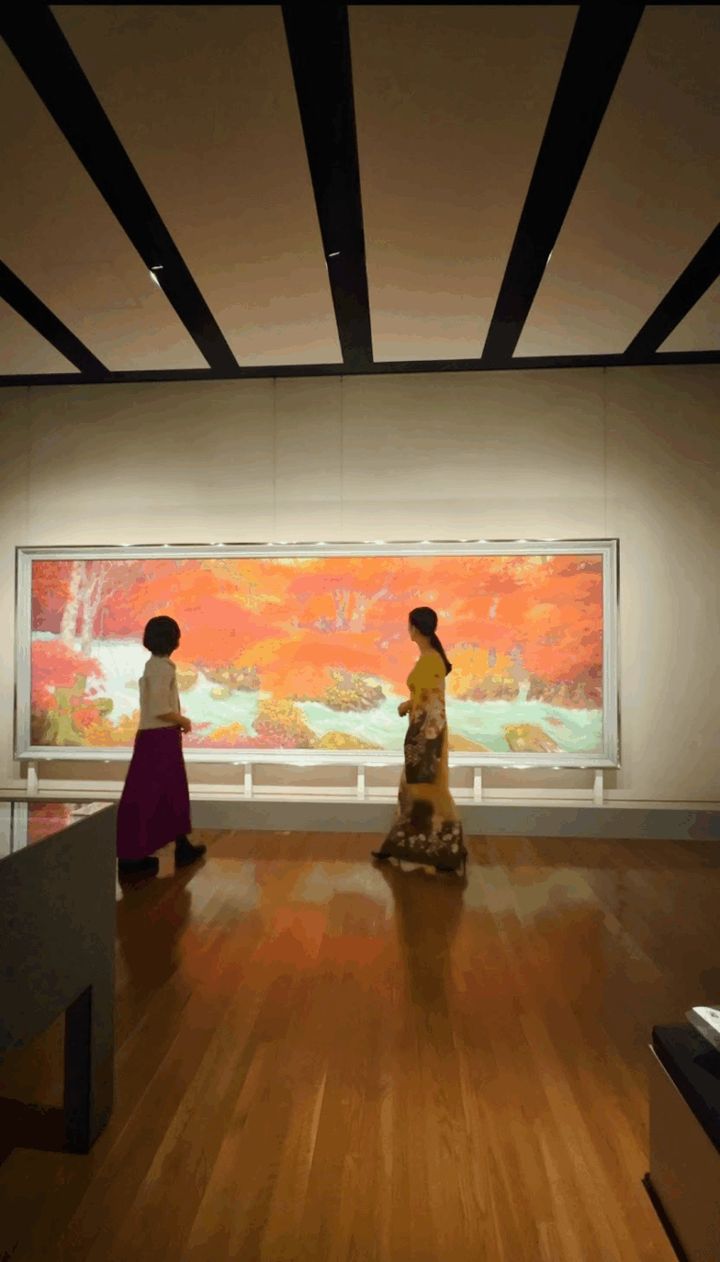 奥田元宗《奥入瀬（秋)》山種美術館 ： 幅6mの大作