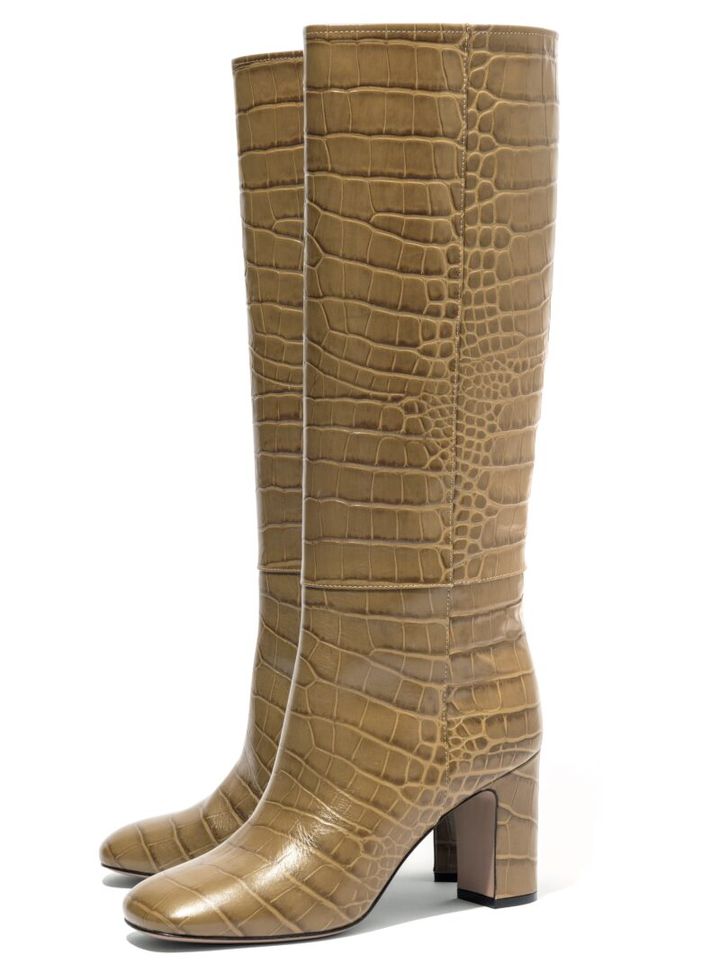 PELLICO〈ペリーコ〉のクロコ型押しロングブーツ