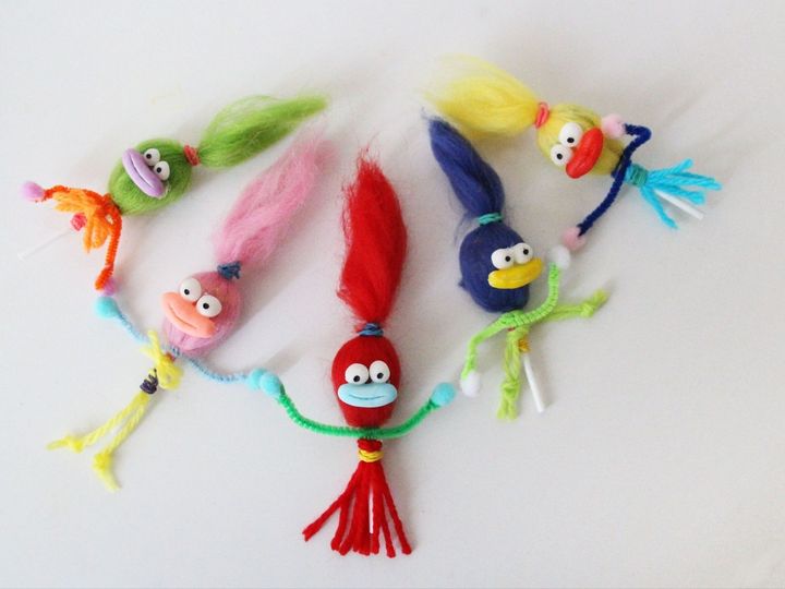 HWお菓子なキャンディモンスター[簡単お菓子ラッピング工作]