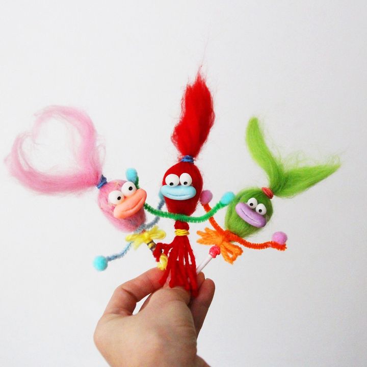 HWお菓子なキャンディモンスター[簡単お菓子ラッピング工作]