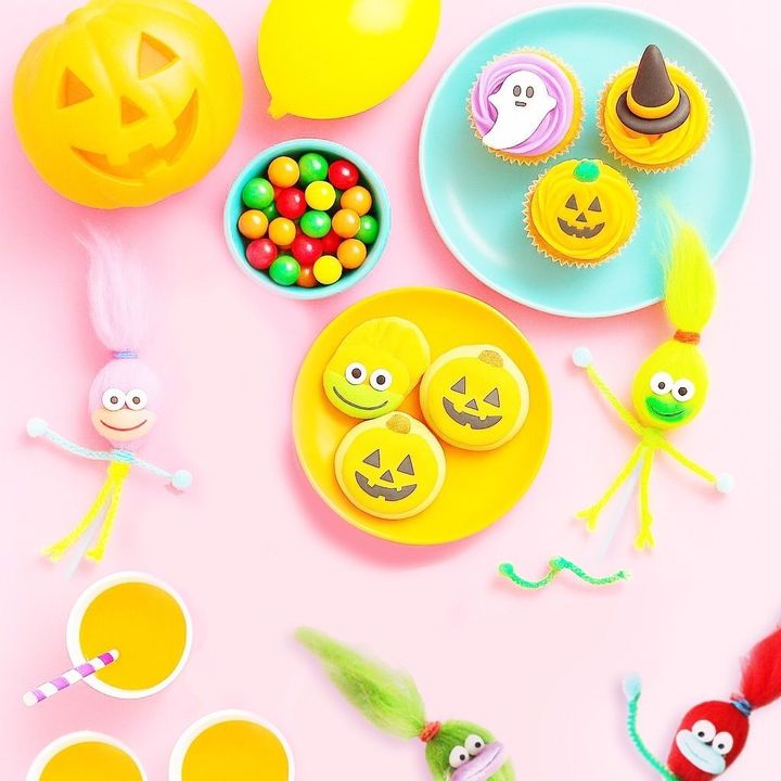 HWお菓子なキャンディモンスター[簡単お菓子ラッピング工作]