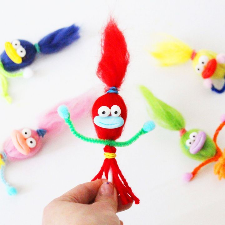 HWお菓子なキャンディモンスター[簡単お菓子ラッピング工作]