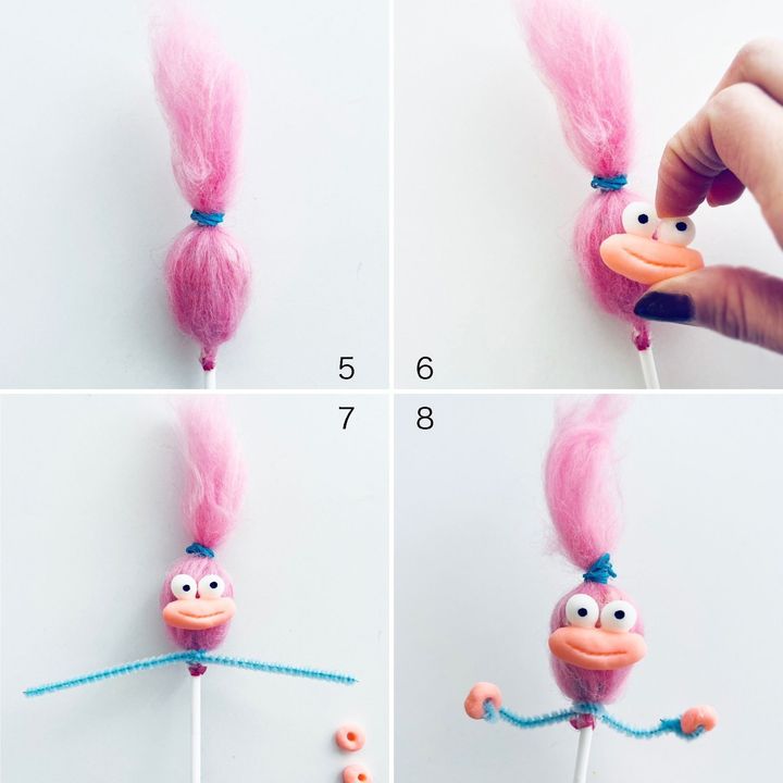 HWお菓子なキャンディモンスター[簡単お菓子ラッピング工作]