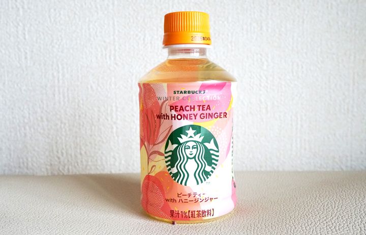 「スターバックス® WINTER COLLECTION™ ピーチティー with ハニージンジャー」280mlペットボトル 希望小売価格：220円（税別）