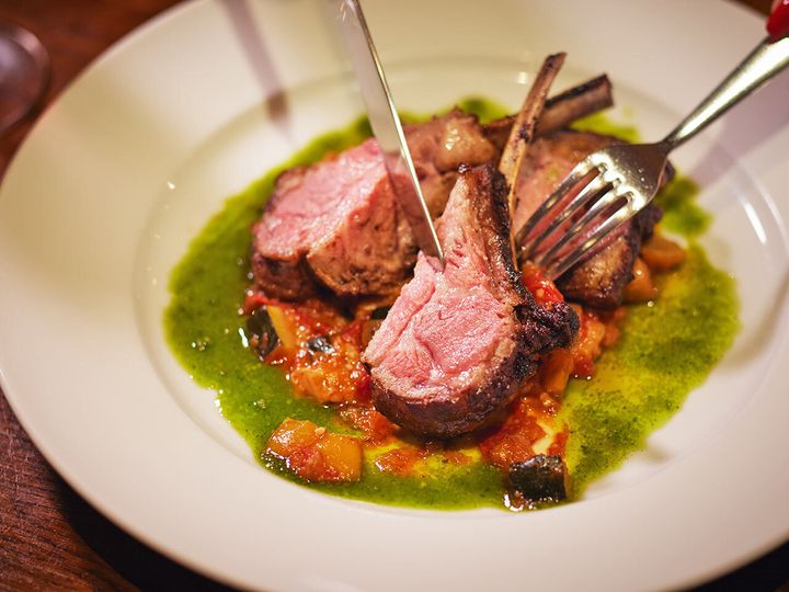 渋谷『Bistrot Bar a vin Kodama』の「仔羊のロースト ラタトゥイユ」