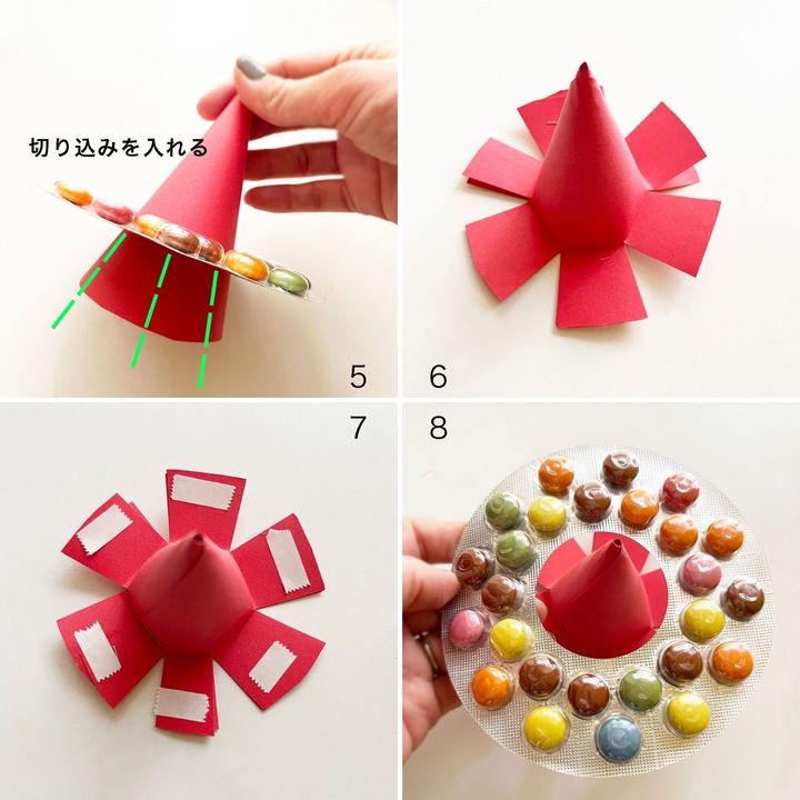 リングチョコの魔女ハット！HW簡単お菓子ラッピング