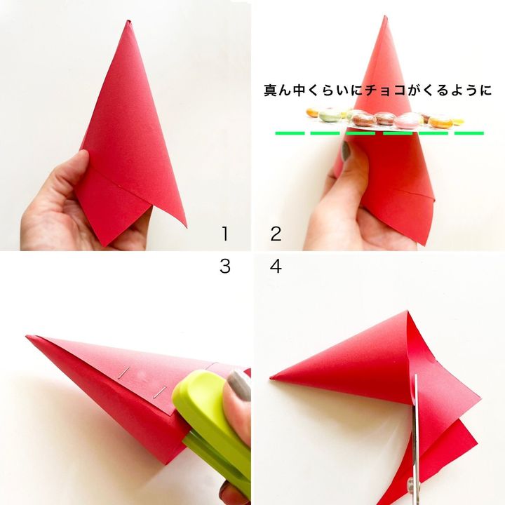 リングチョコの魔女ハット！HW簡単お菓子ラッピング