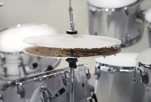 Élodie Lesourd | The Half of Half-and-Half (courtesy T.Blass) | 2014 | Acrylic on MDF | 35.2 x 52.9 cm ©Élodie Lesourd