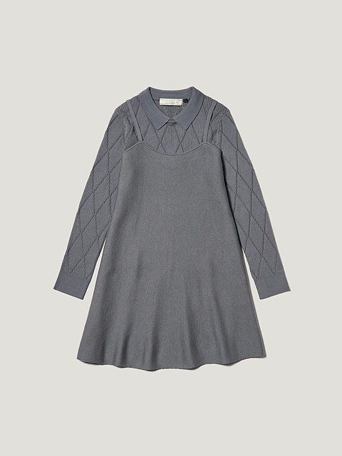 GUの2ピースニットミニワンピース