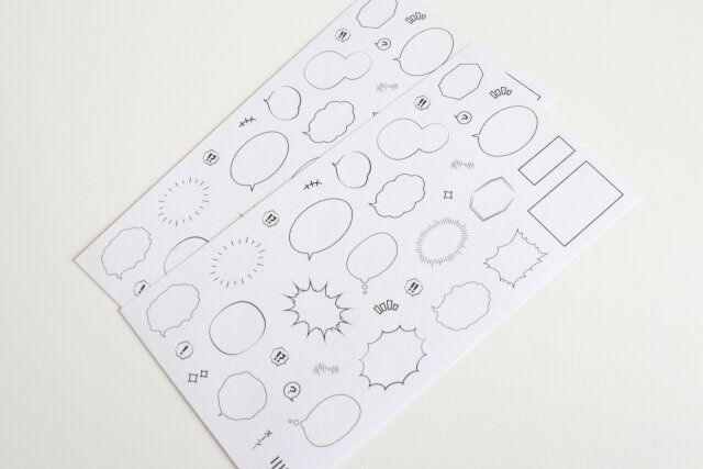 フキダシシール（2枚） 吹き出し