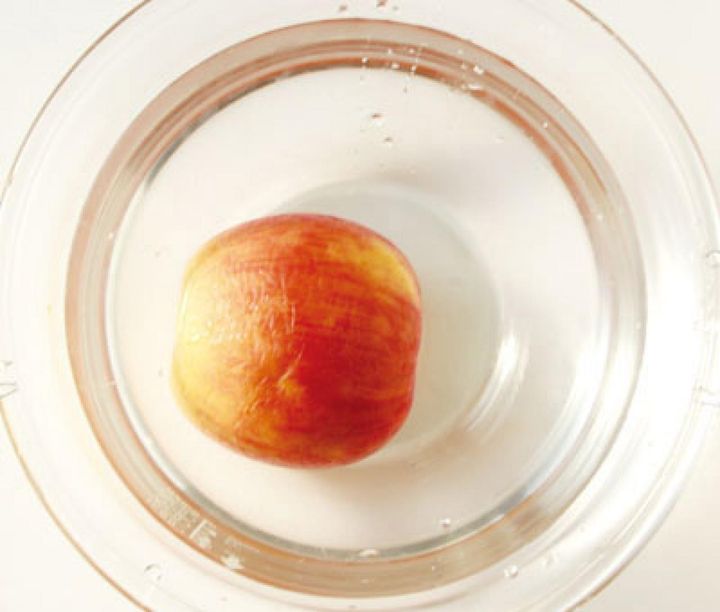 水に30秒から1分つけると……