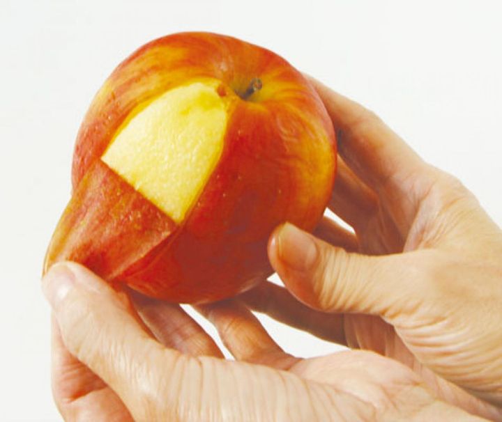 皮がするりとむけます。