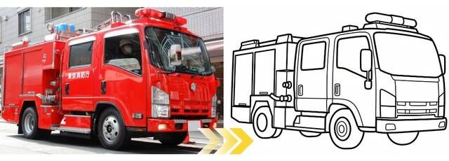 写真をGeminiでぬり絵に