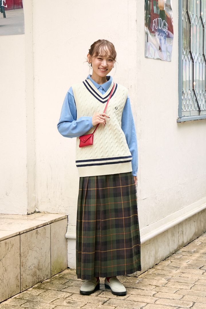 秋冬はやっぱりチェック柄がマスト！季節の華を添える柄物コーデ3選【ファッジウィークエンド ファッションスナップ】