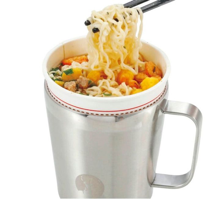 通常のマグ使いはもちろん、細型のカップ麺、スープ、味噌汁などの保温も可。