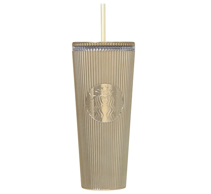 「ロゴコールドカップタンブラー シャンパンゴールド710ml 3350円