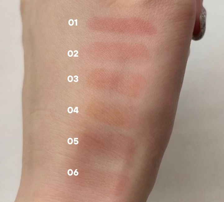 CipiCipiのティントリップのスウォッチ ティッシュオフ