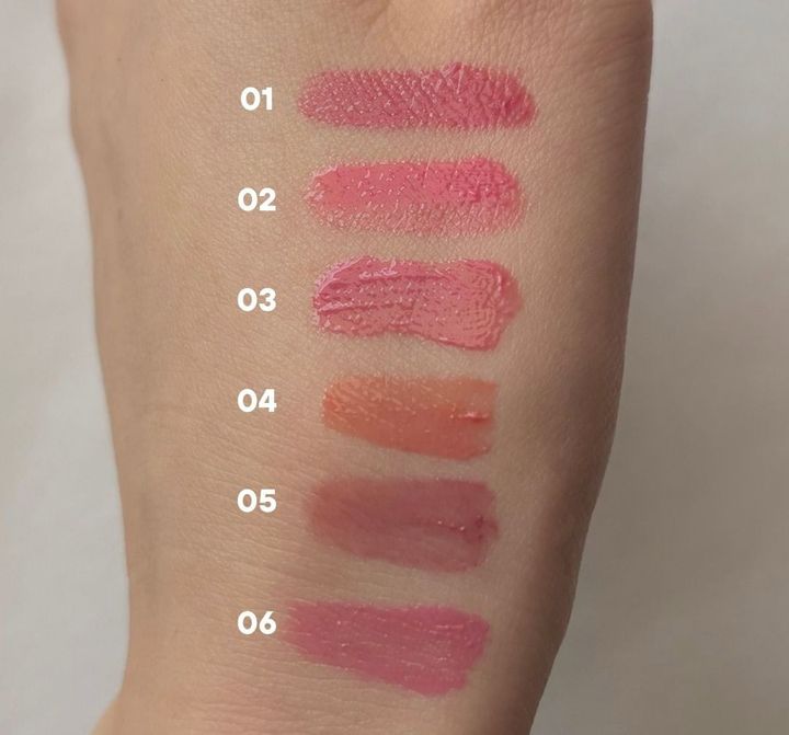 CipiCipiのティントリップのスウォッチ