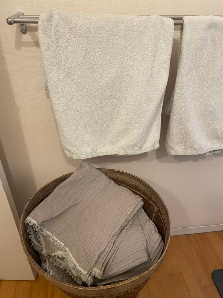 洗いざらしガーゼバスタオル ￥1,290／無印良品