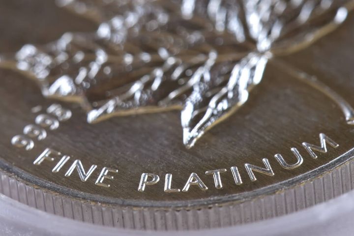 純プラチナのコイン