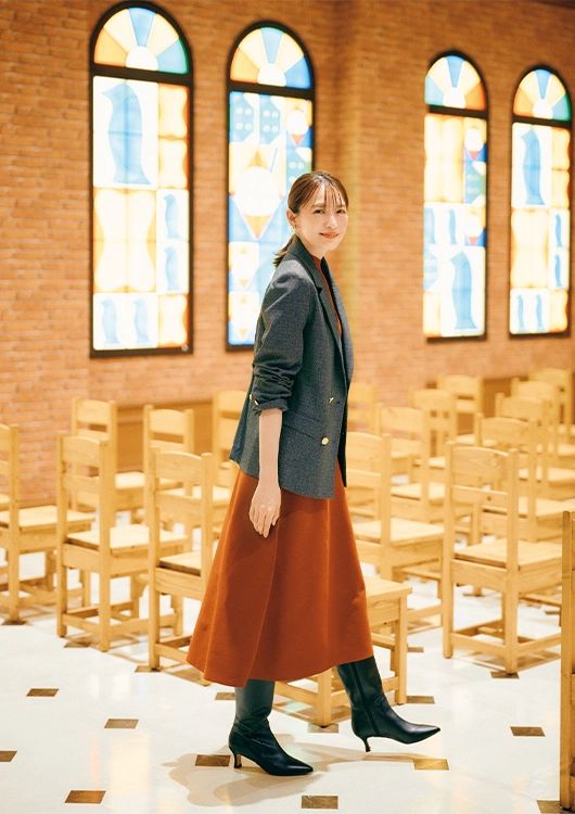 トラッドアイテムで大人な休日コーデ