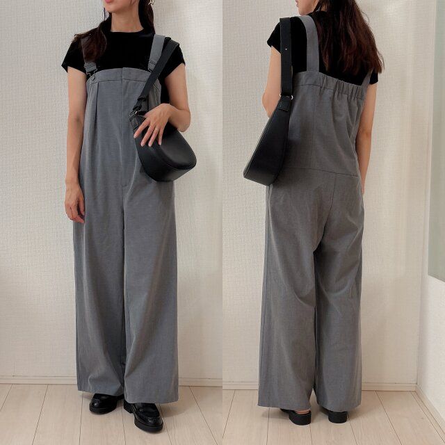 サロペット合わせも可愛い