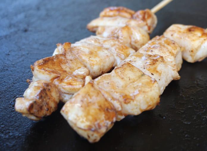 マンボウの串焼き