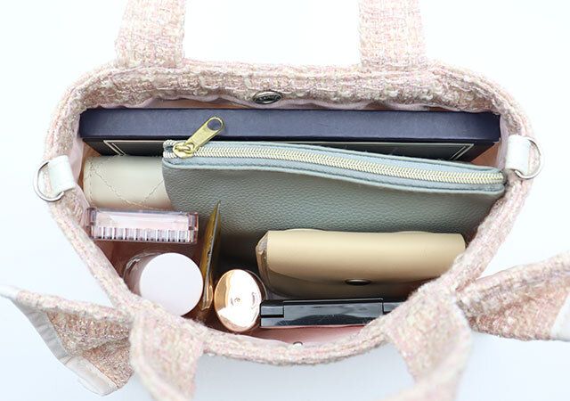 宝島社ムック付録JILL by JILL STUART BOOK ツイードフリルバッグ PINK ver.6