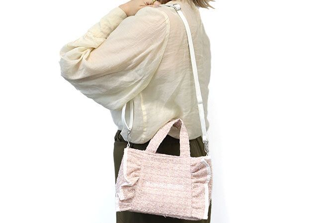 宝島社ムック付録JILL by JILL STUART BOOK ツイードフリルバッグ PINK ver.4