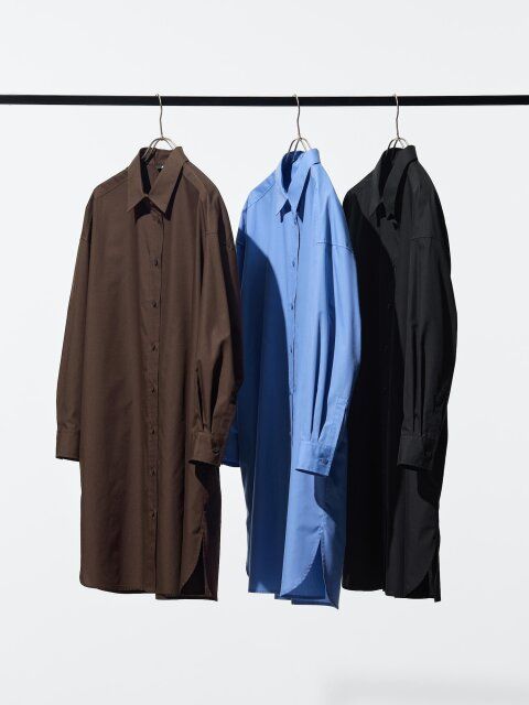 2025秋冬ユニクロ値下げオーバーサイズシャツワンピース