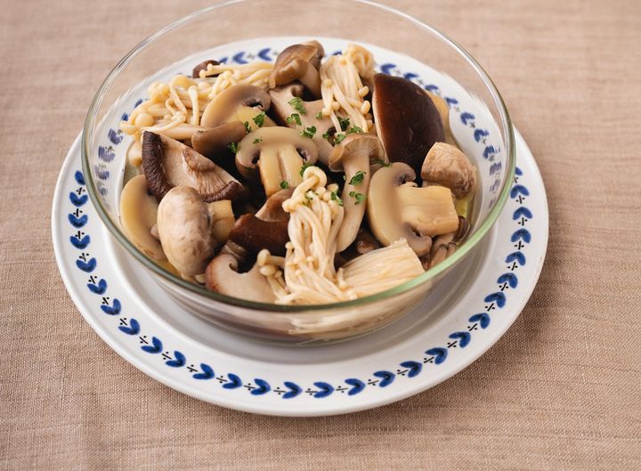 4種のきのこのレンチンマリネ