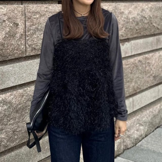 Honeys「フェザーキャミソール」