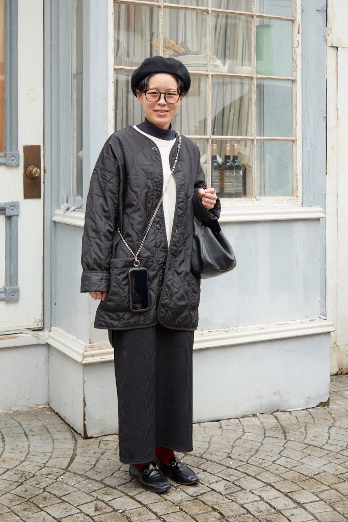 黒のベレー帽が秋のコーデの主役！おしゃれなエッセンスを宿す小物遣いで差を付けて