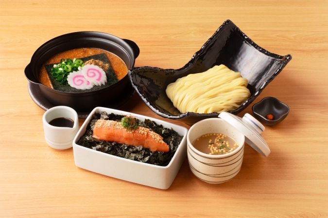 元祖博多めんたい重 西中洲店：飯麺吸セット