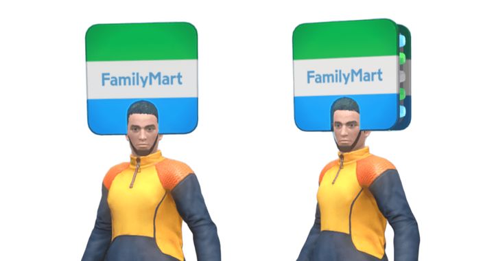 ファミマ看板風重ね着」