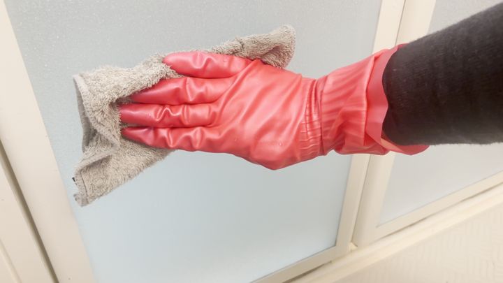 水気を拭き取る