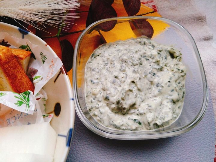 野菜がモリモリ食べられる！大葉チーズディップ