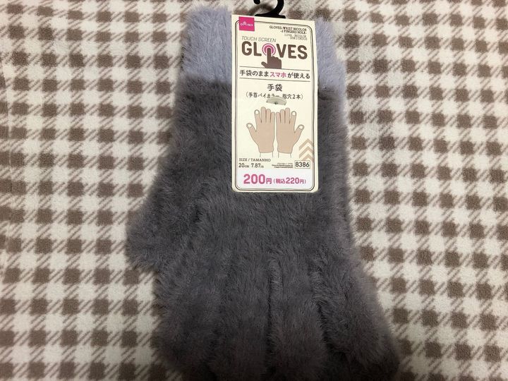 今年の手袋はこれで決まり！手袋をしたままスマホが触れるけれど例年のタイプとはちょっと違うみたい