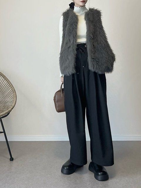 ワイドパンツコーデ1