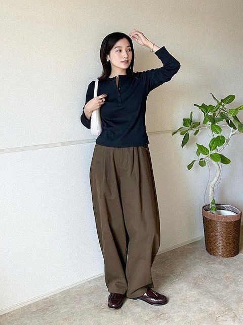 ワイドパンツコーデ4