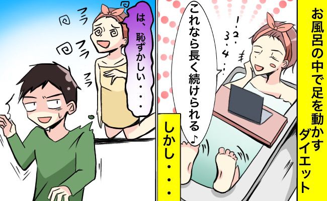 半身浴ダイエット イラスト