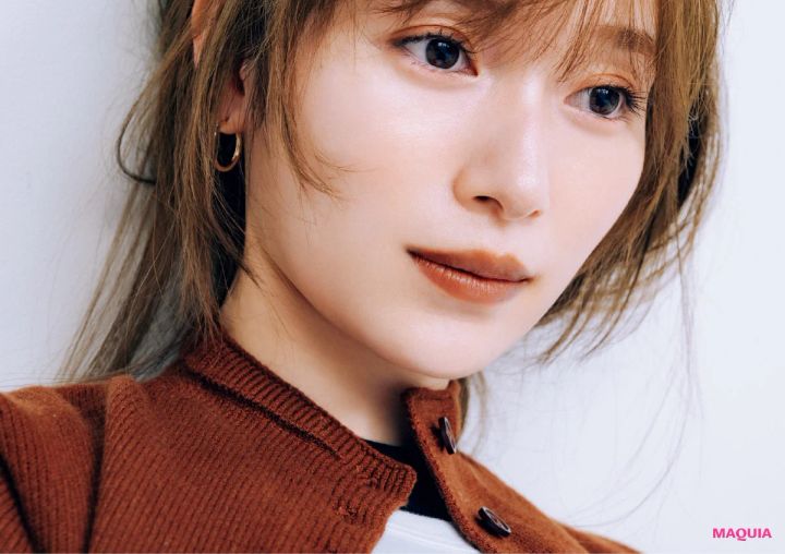 櫻坂46 守屋麗奈 おすすめブラウンリップ RMK ベルベットシーン リップカラー 08を使ったメイク