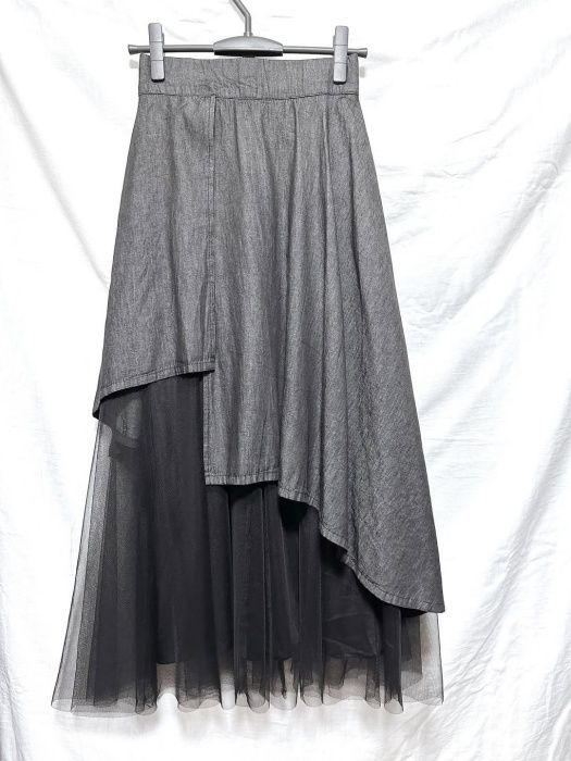 Avail「アシメ切替デニムスカート」