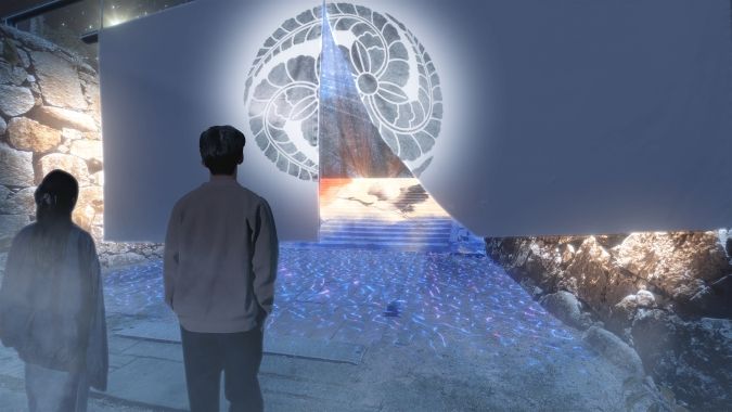 暖簾 Fukuoka Lights Festival 2025 ~光の城郭まつり~