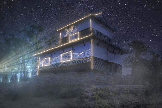 Fukuoka Lights Festival 2025 ~光の城郭まつり~ 潮見櫓