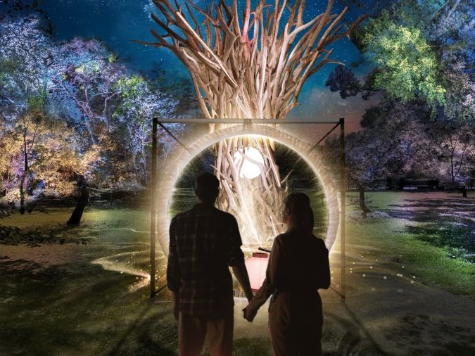 Fukuoka Lights Festival 2025 ~光の城郭まつり~ ご神木