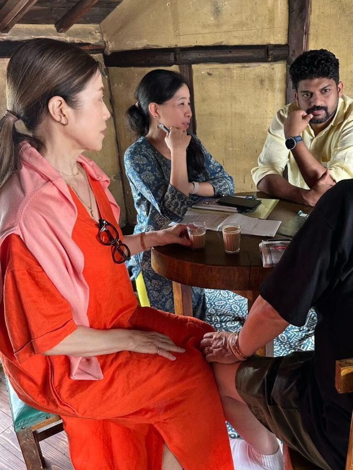 MOTOMIさん_アーユルヴェーダ体験の様子